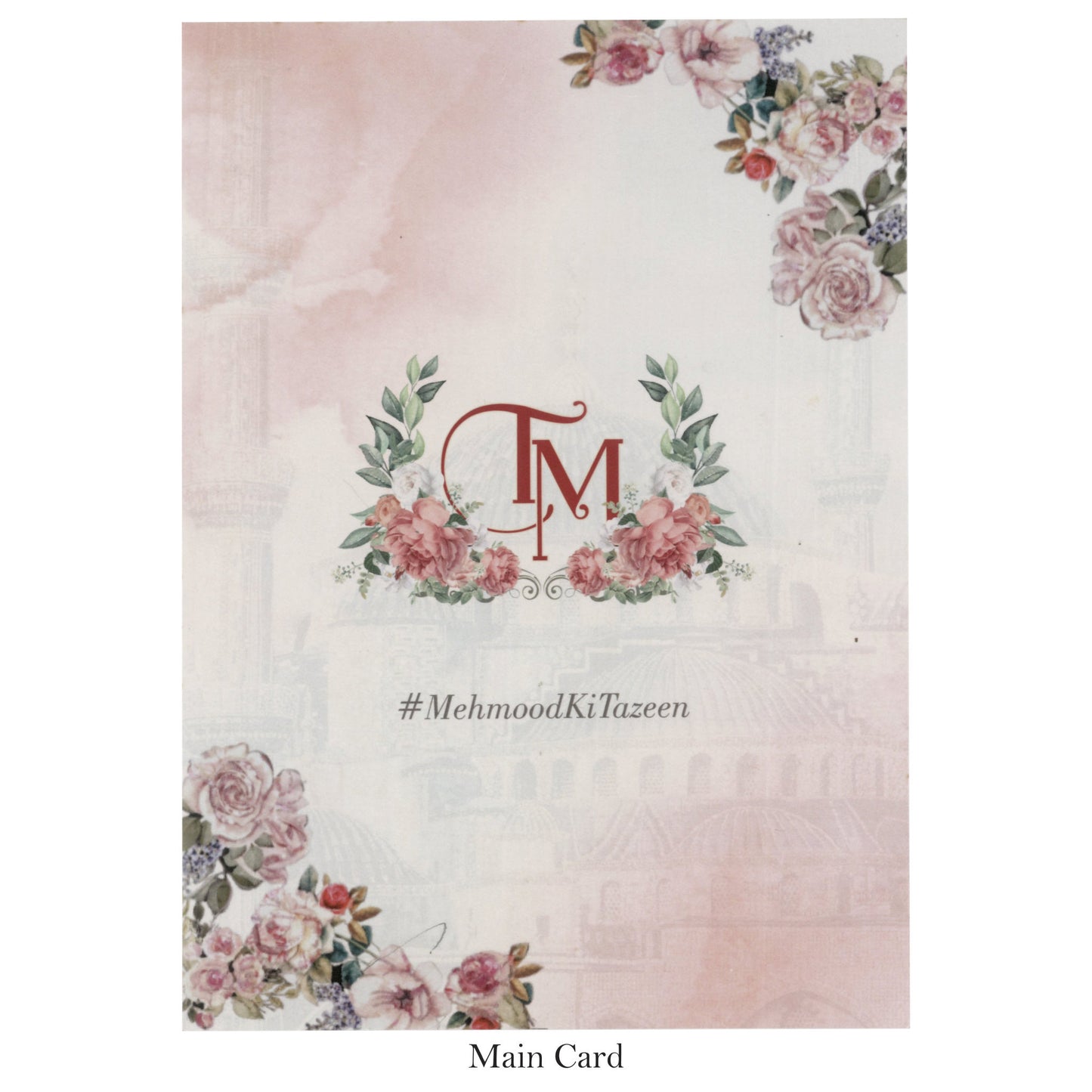 Floral Pastel Wedding Invitation | SS - 8003