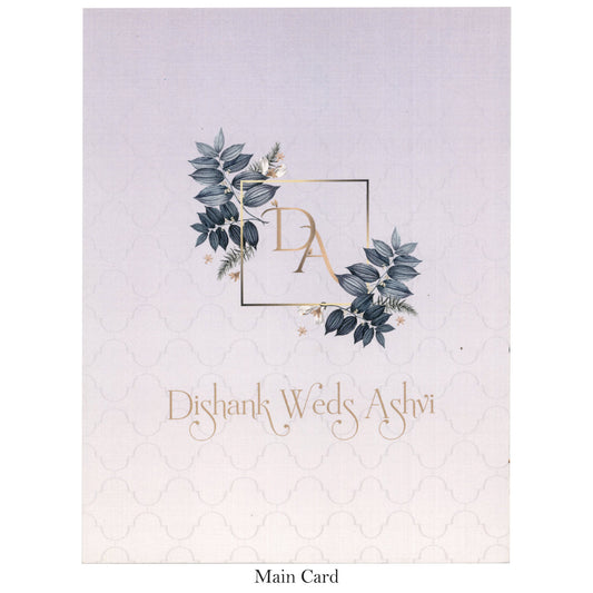 Blossom Bliss: Floral Pastel Wedding Card | SS - 8010