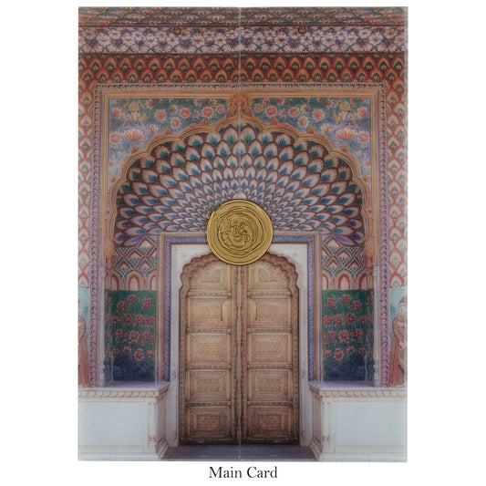 Regal Elegance: Vintage Royal Door Theme Card | SS - 8014