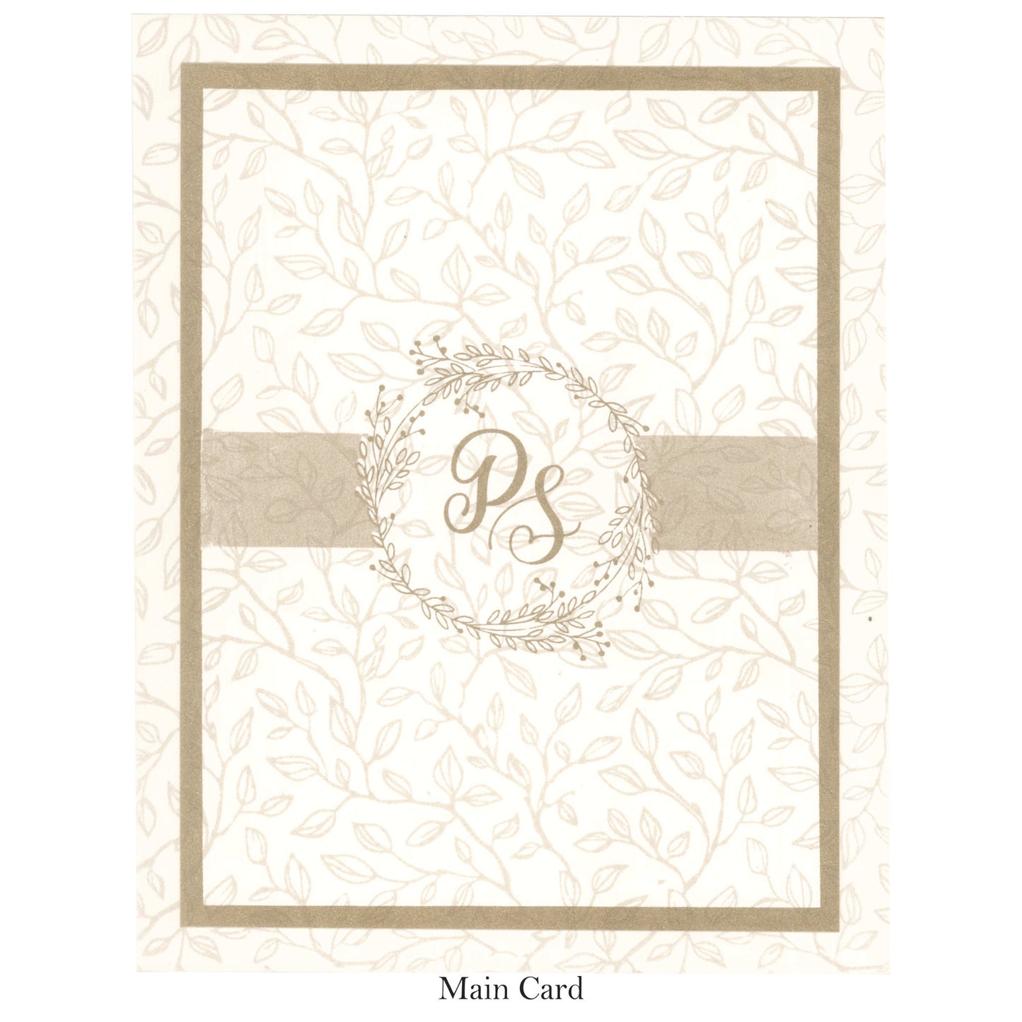 Classy Wedding Card with Carricature | SS - 8039