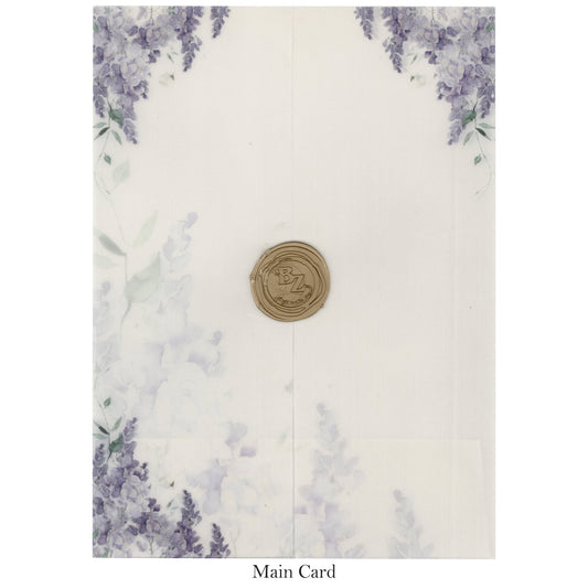 Dreamy Florals: Pastel Floral Wedding Card | SS - 8012