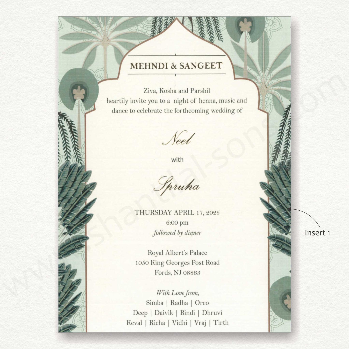 Designer Wedding Card | SS - 8130