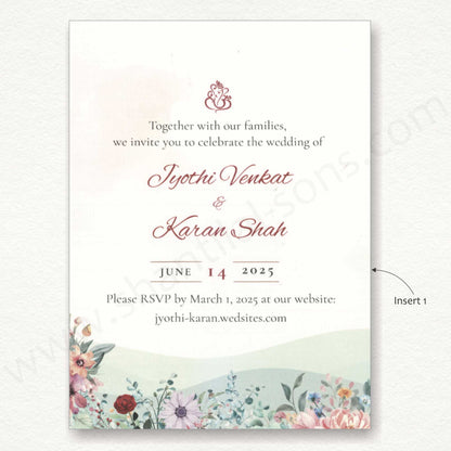 Elegant Designer Wedding Card | SS - 8141