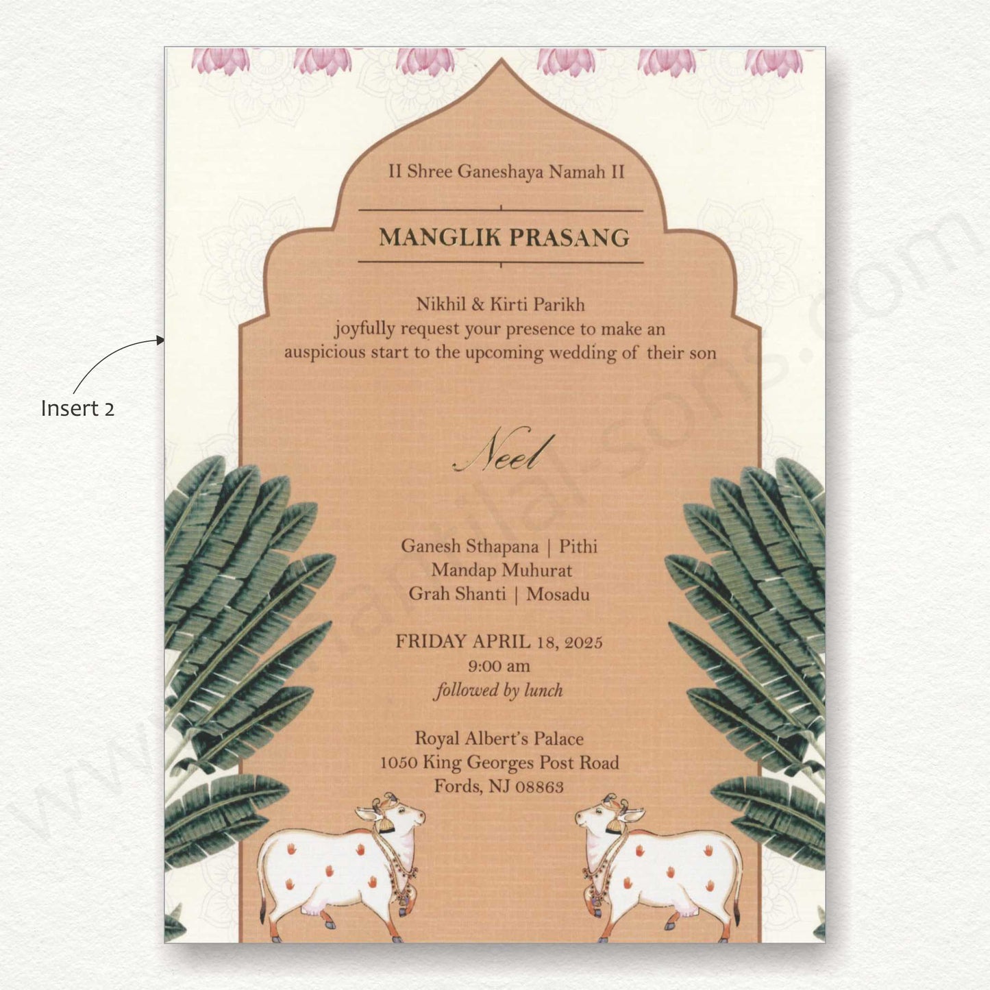 Designer Wedding Card | SS - 8130