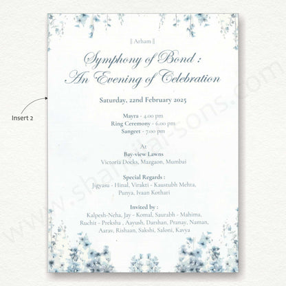 Floral Classy Wedding Card | SS - 80147