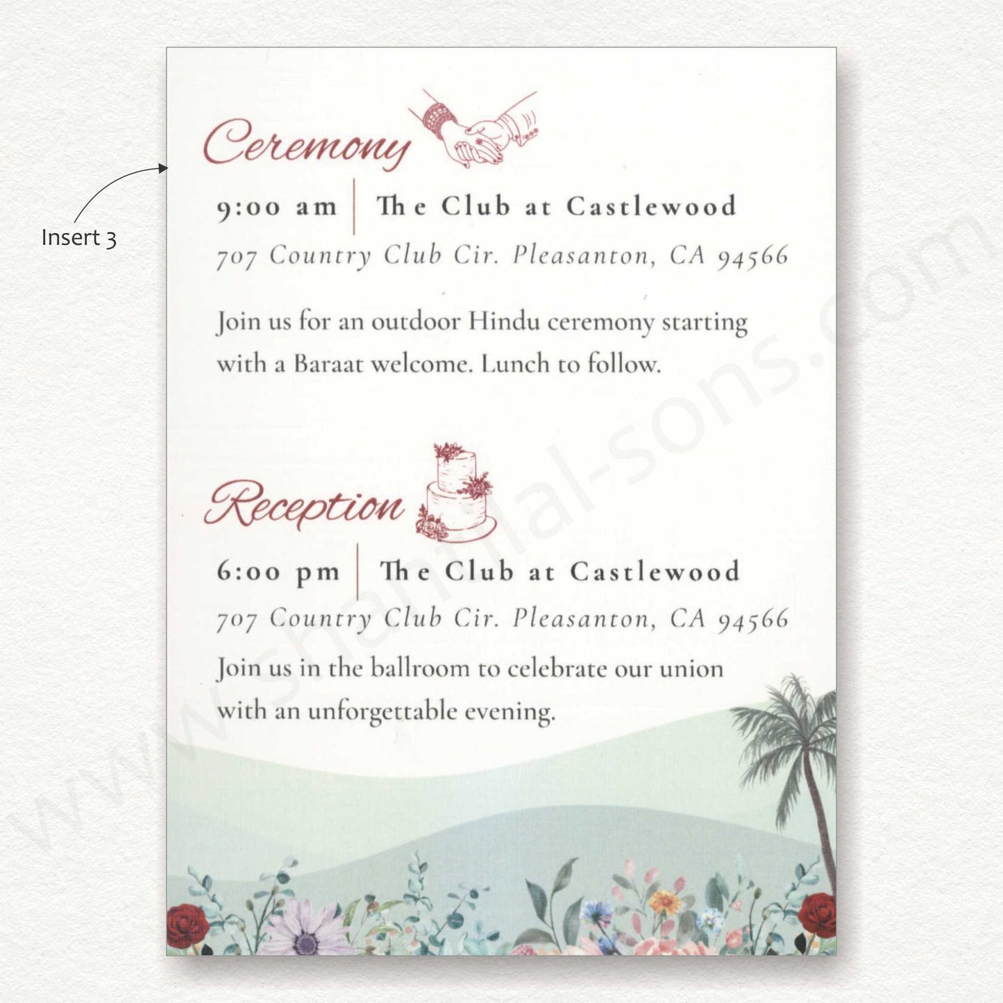 Elegant Designer Wedding Card | SS - 8141