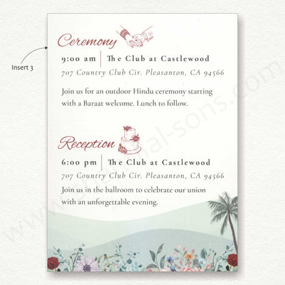 Elegant Designer Wedding Card | SS - 8141