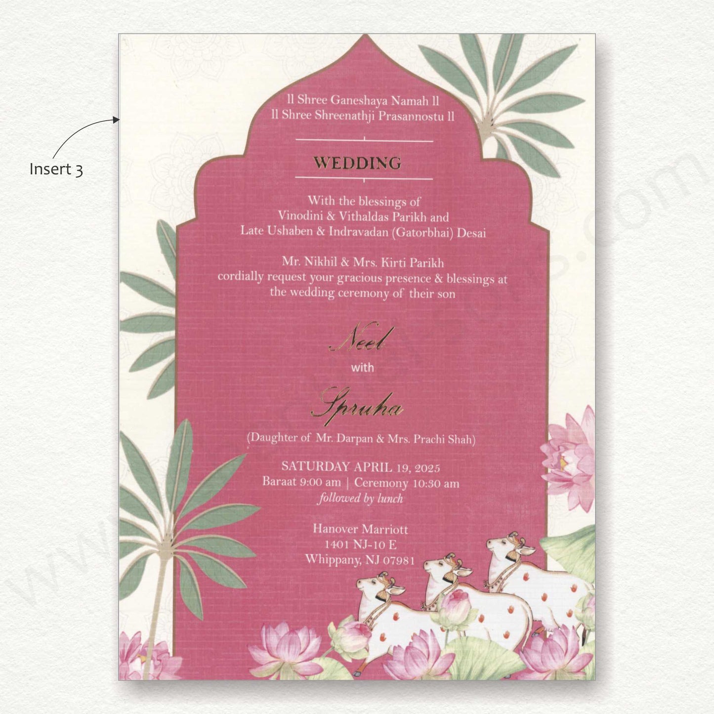 Designer Wedding Card | SS - 8130