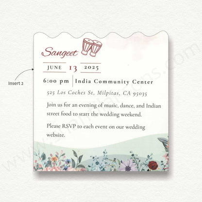 Elegant Designer Wedding Card | SS - 8141