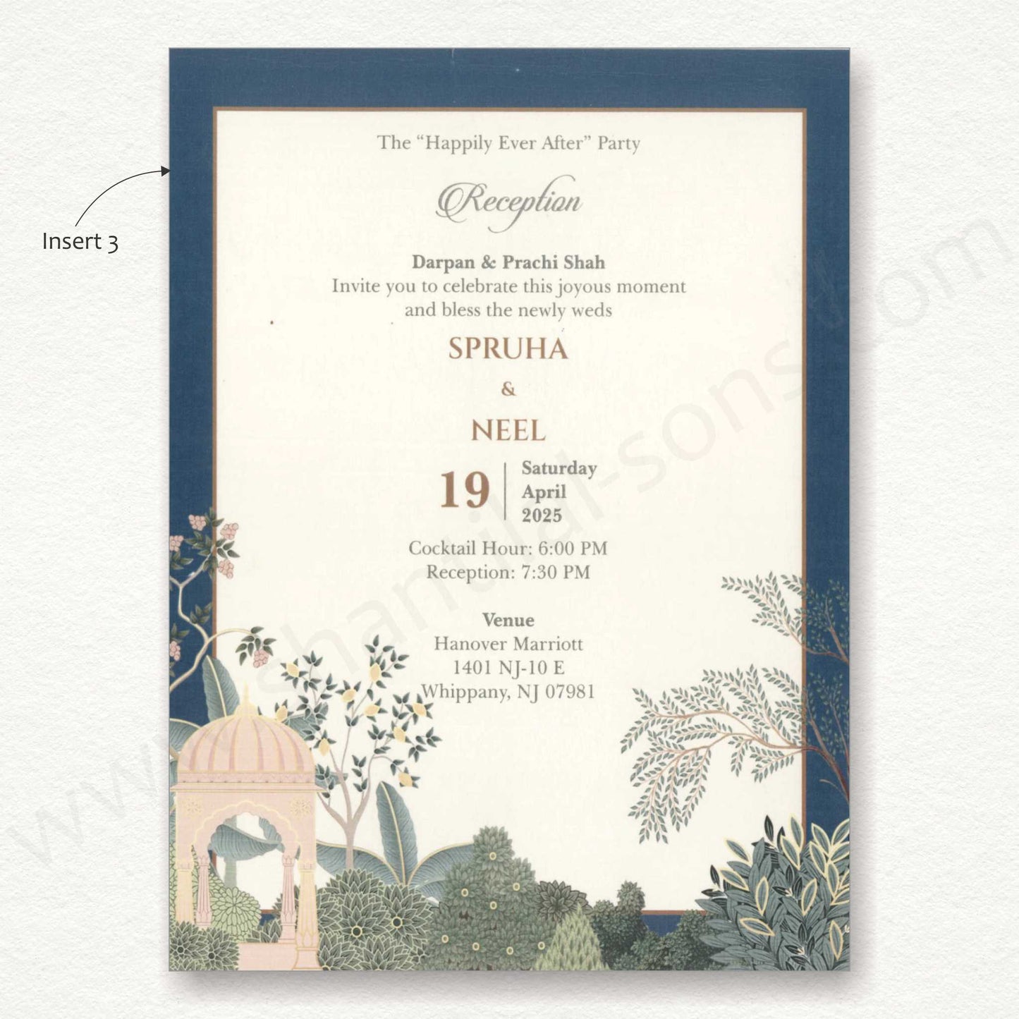 Pichwai Designer Wedding Invitation Card | SS - 8093