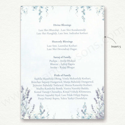 Floral Classy Wedding Card | SS - 80147