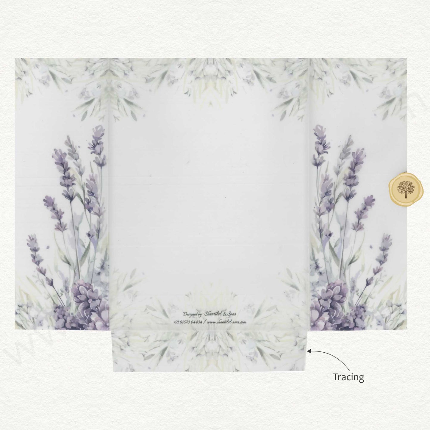 Floral Classy Wedding Card | SS - 80147