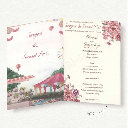 Floral Designer Wedding Invitation Card Bag Style | SS - 80157