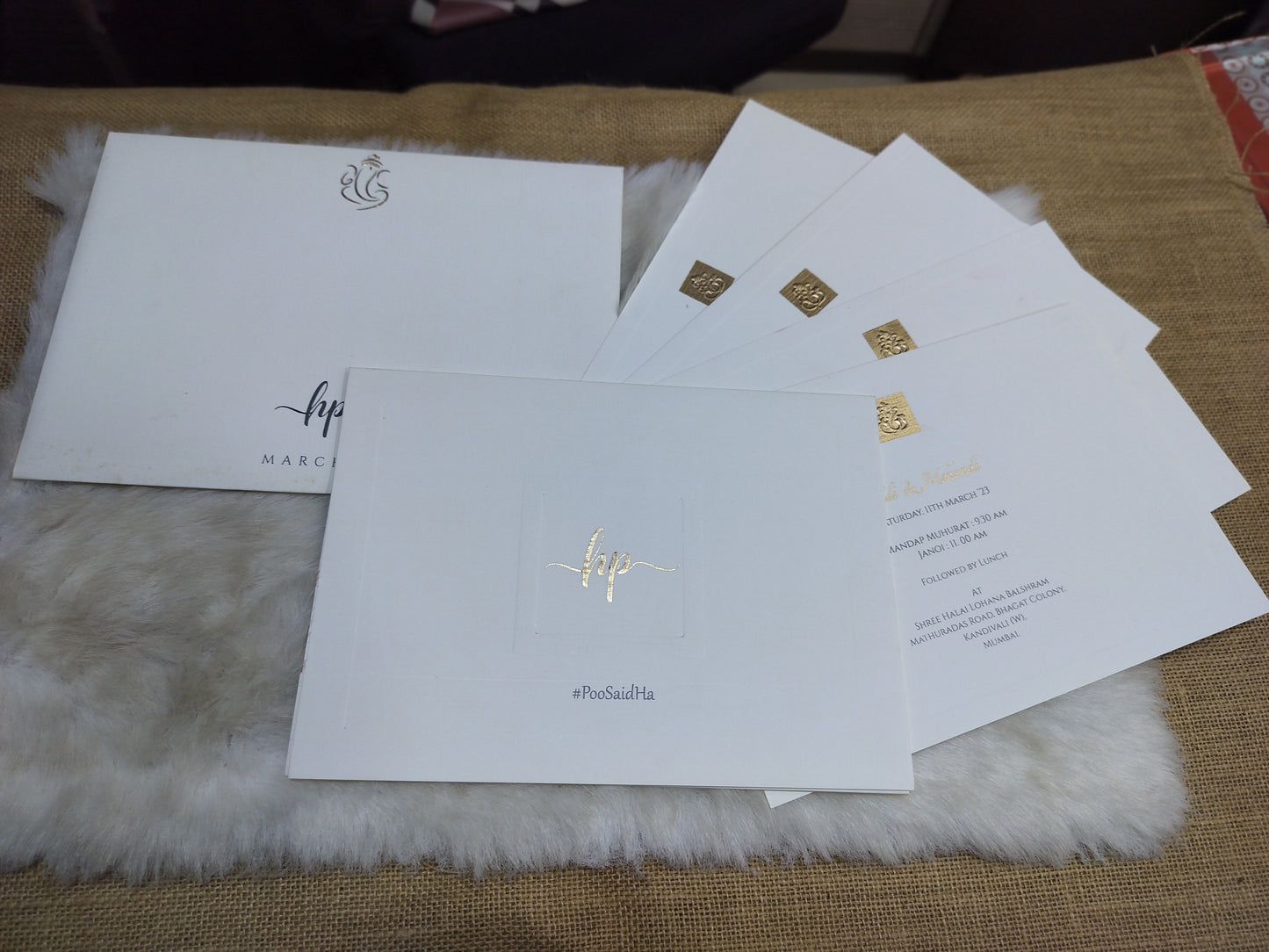 Royal Wedding Card with touch of Gold | SS - 8040