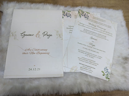 Elegant Classy Wedding Invitation | SS - 8043