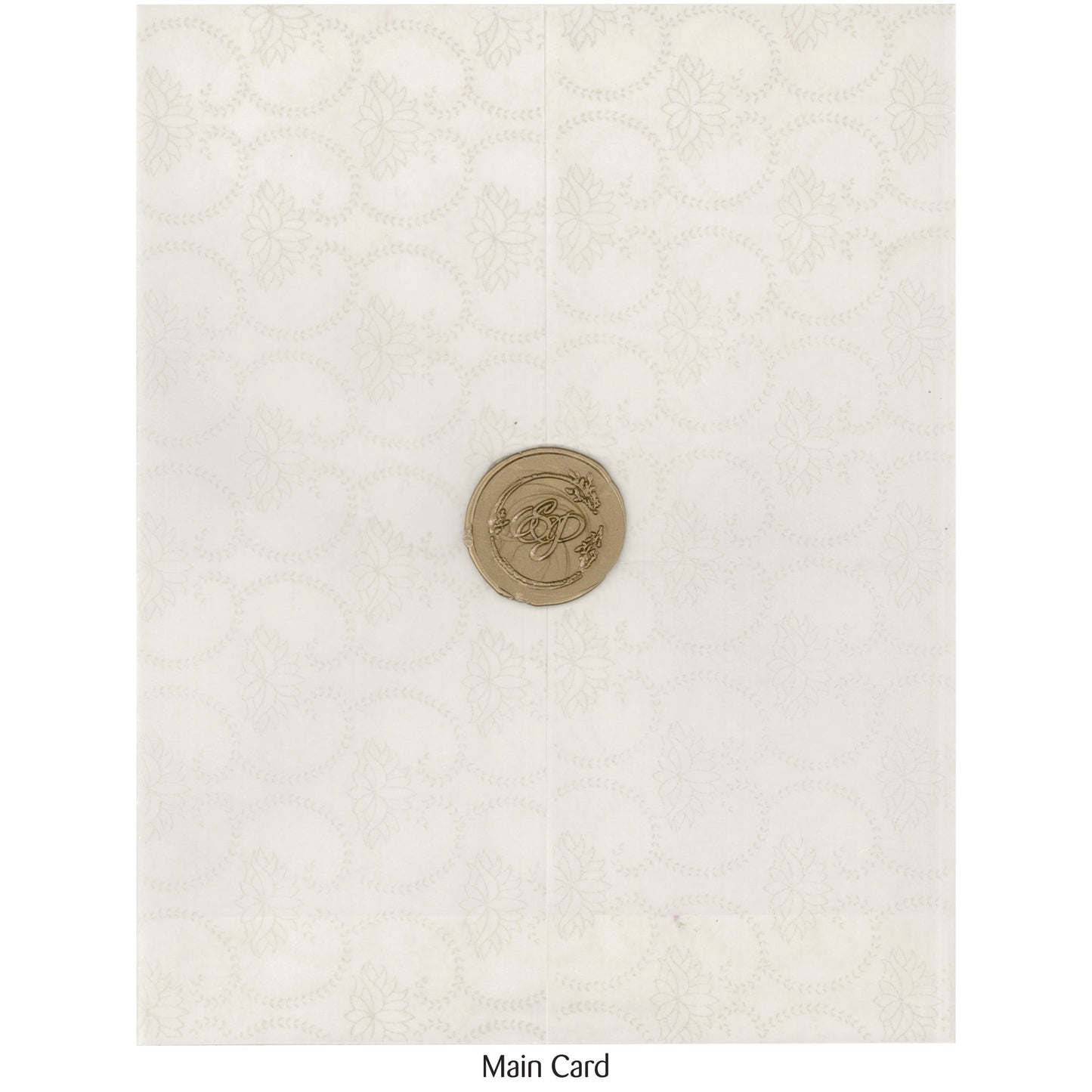 Elegant Wedding Invitation with Wax Seal | SS - 5001