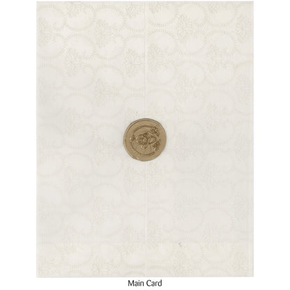 Elegant Wedding Invitation with Wax Seal | SS - 5001