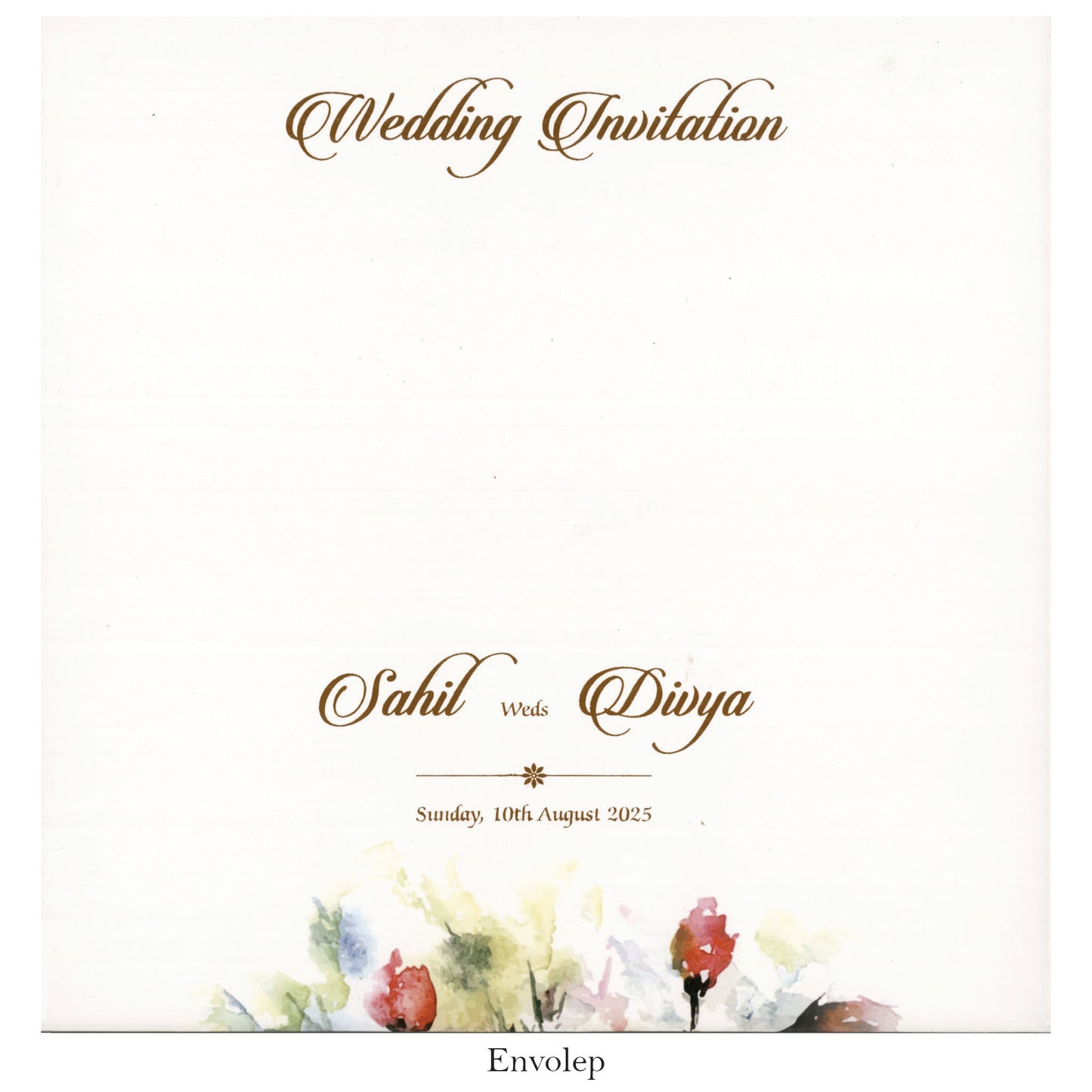 Floral Fusion- Designer Wedding Card | SS-5017D