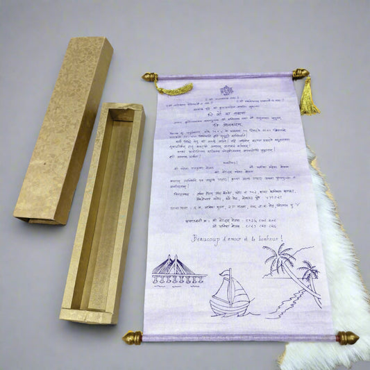 Royal Scroll Wedding Invitation | SSR - 002