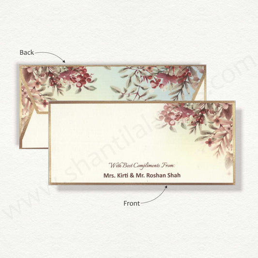 Classy Floral Cash Envelope | G-60