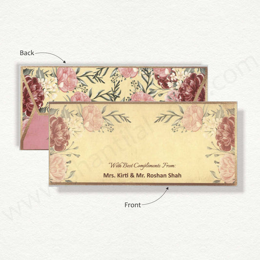 Elegant Floral Cash Envelope | G-59