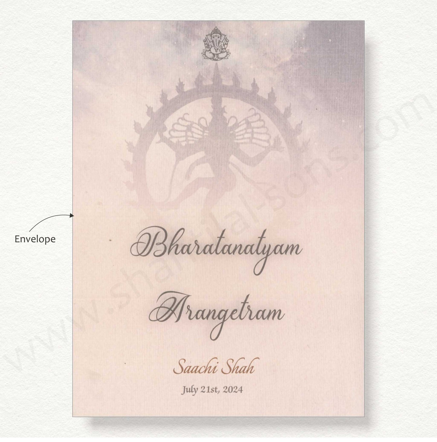 Elegant Arangetram Invitation | S - 9028