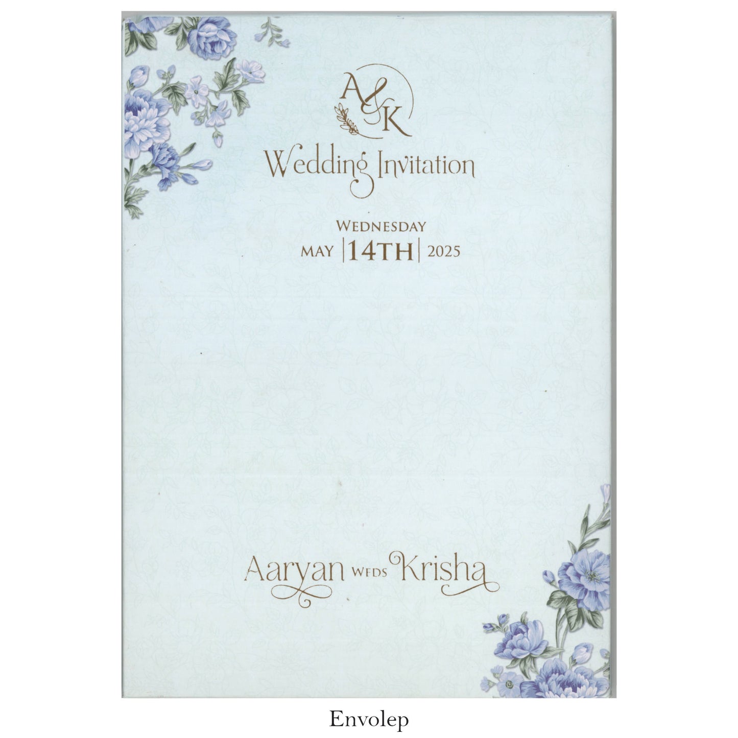 Floral Fusion Wedding Invitation Card | SS-2071