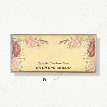 Elegant Floral Cash Envelope | G-59