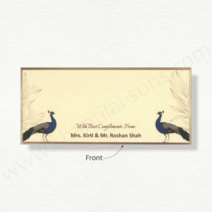 Designer Peacock Theme Cash Envelope | G-63