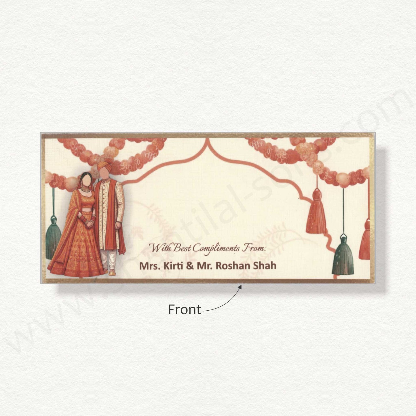 Cash Envelope With Wedding Caricature | G-67 (Copy)