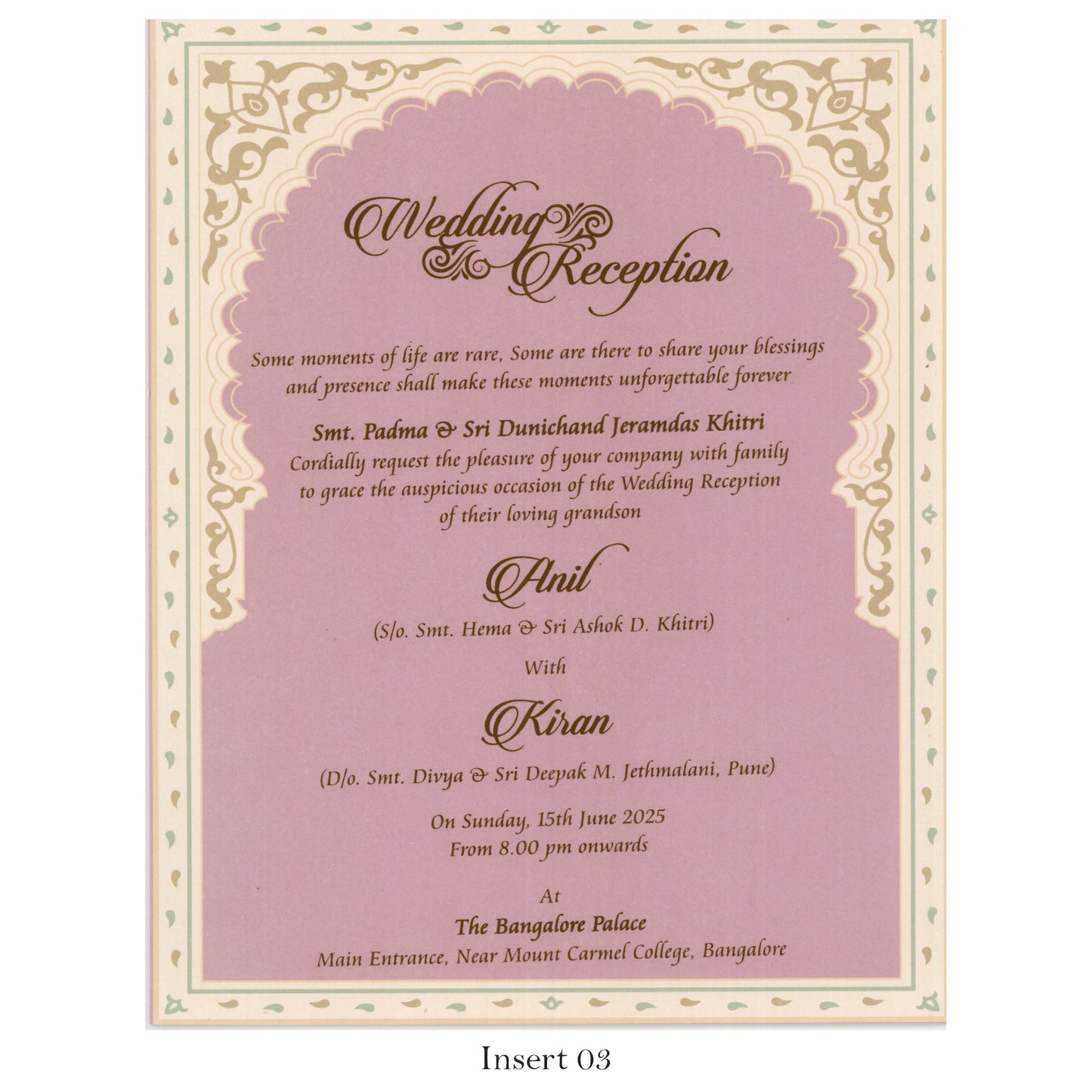 Elegant Designer Wedding Card with Beautiful Floral Touch | SS-8127