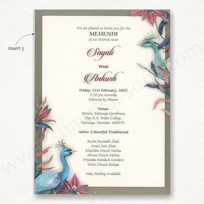 Designer Wedding Card With Door Theme | SS -81054