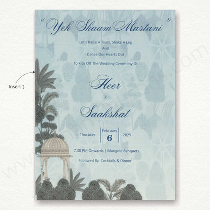 Pichwai Designer Wedding Card | N - 2135