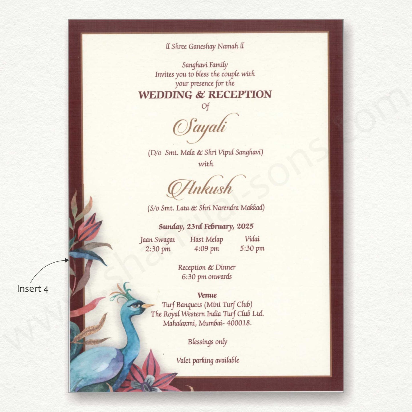 Designer Wedding Card With Door Theme | SS -81054