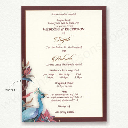 Designer Wedding Card With Door Theme | SS -81054