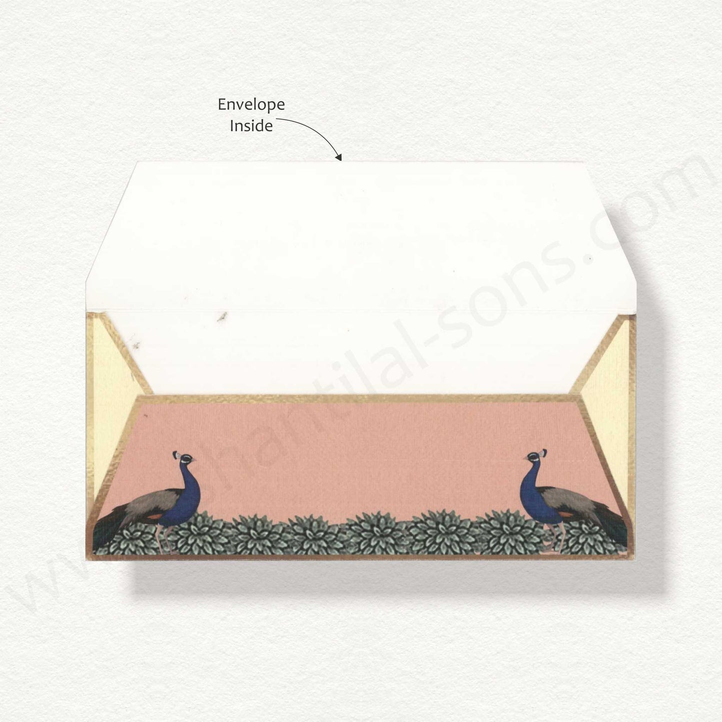 Designer Peacock Theme Cash Envelope | G-63